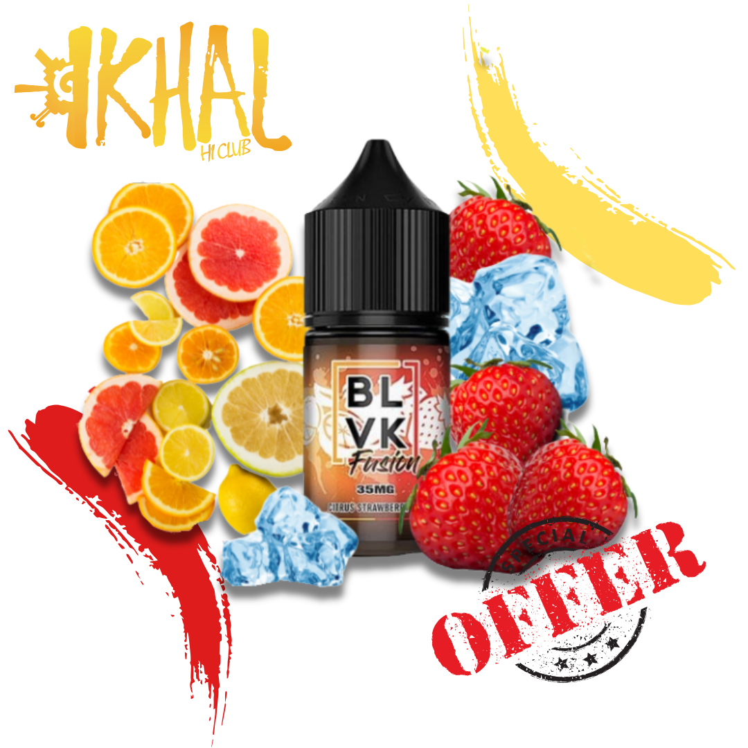 Citrus Strawberry ICE / BLVK Fusion NicSalt