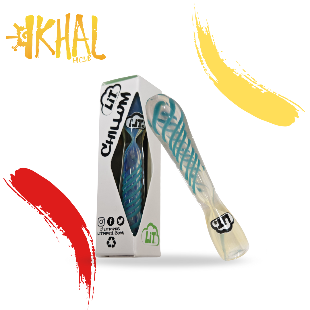 Pipa de vidrio Chillium / Lit Pipes (1 pz)