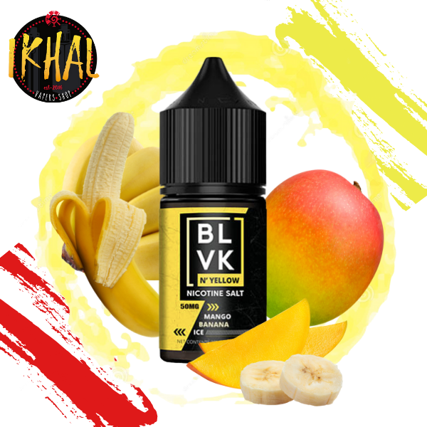 Mango Banana ICE / BLVK Yellow NicSalt Grupo Ikhal