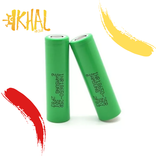 Batería 25R 18650 2500mAh 20A / Samsung (1 PZA)
