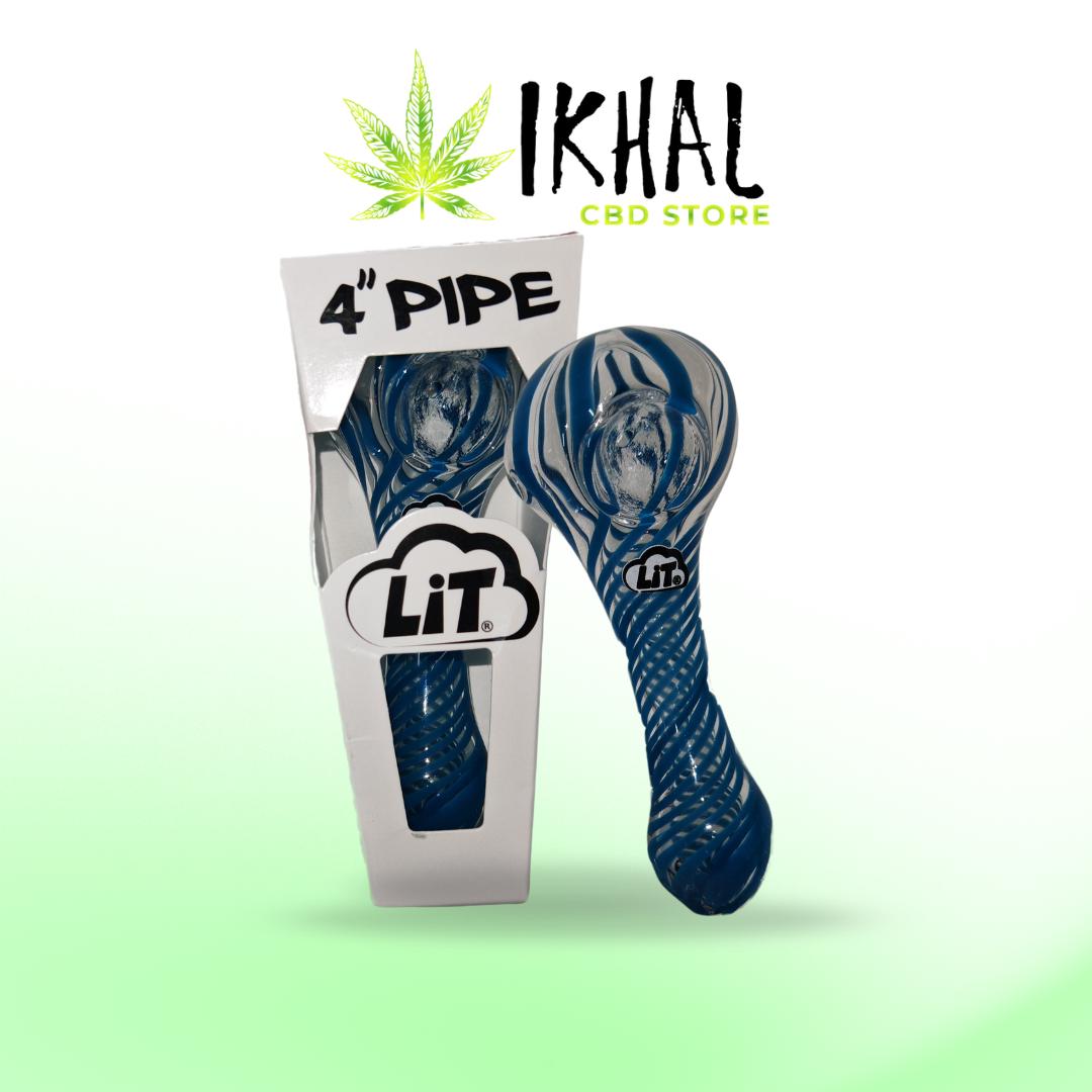 Pipa de vidrio 4" / Lit Pipes