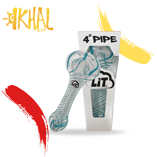 Pipa de vidrio 4" / Lit Pipes