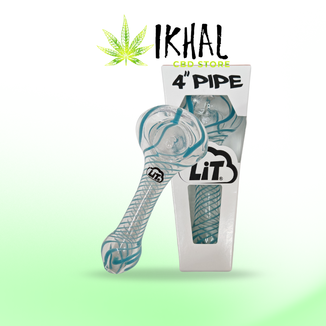 Pipa de vidrio 4" / Lit Pipes