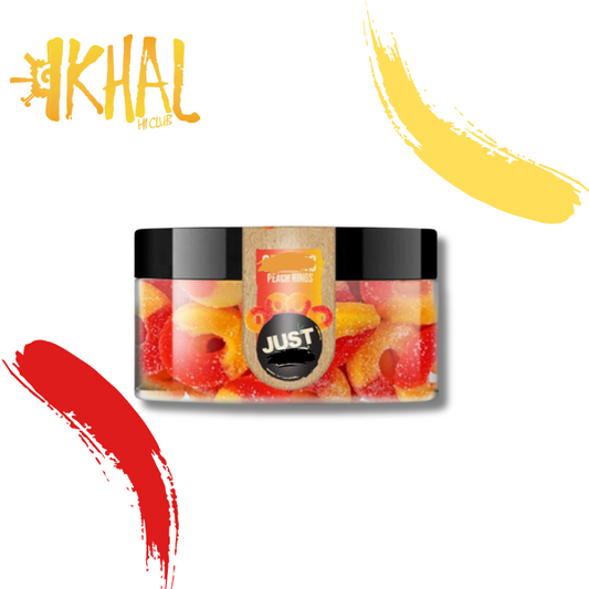 Gomitas T-H-C + C-B-D Peach 250 MG / Just C-B-D