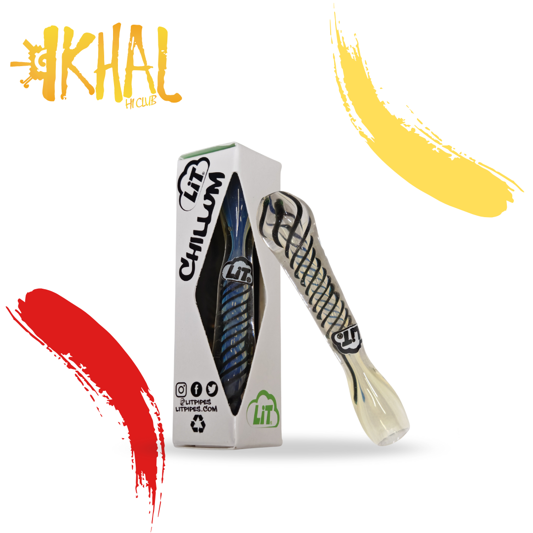 Pipa de vidrio Chillium / Lit Pipes  (1 pz)