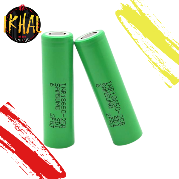 Batería 25R 18650 2500mAh 20A / Samsung (1 PZA)